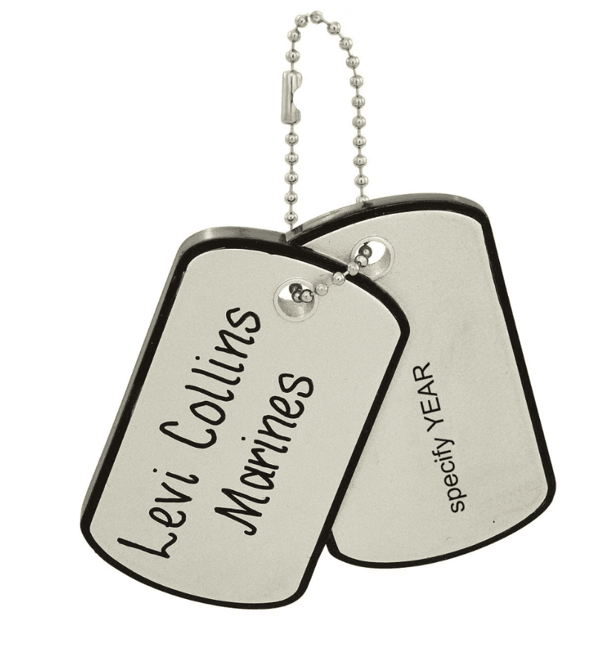 Dog Tag Keychain